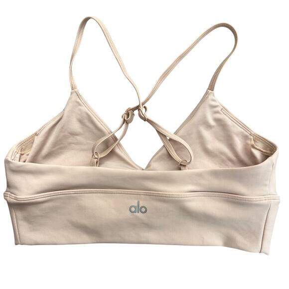 Alo Set Intrigue bra M airlift leggings S light cream - Picture 5 of 12